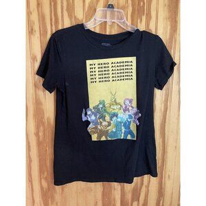 My Hero Academia Unisex Adult Size S T-Shirt Black Anime Graphic Tee